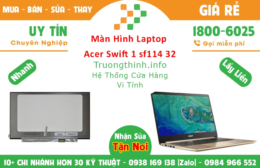 Màn Hình Laptop Acer Swift 1 Sf114 32 Chính Hãng Giá Rẻ