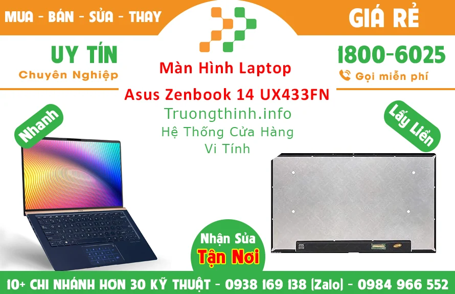 Màn Hình Laptop Asus Zenbook 14 UX433FN Chính Hãng