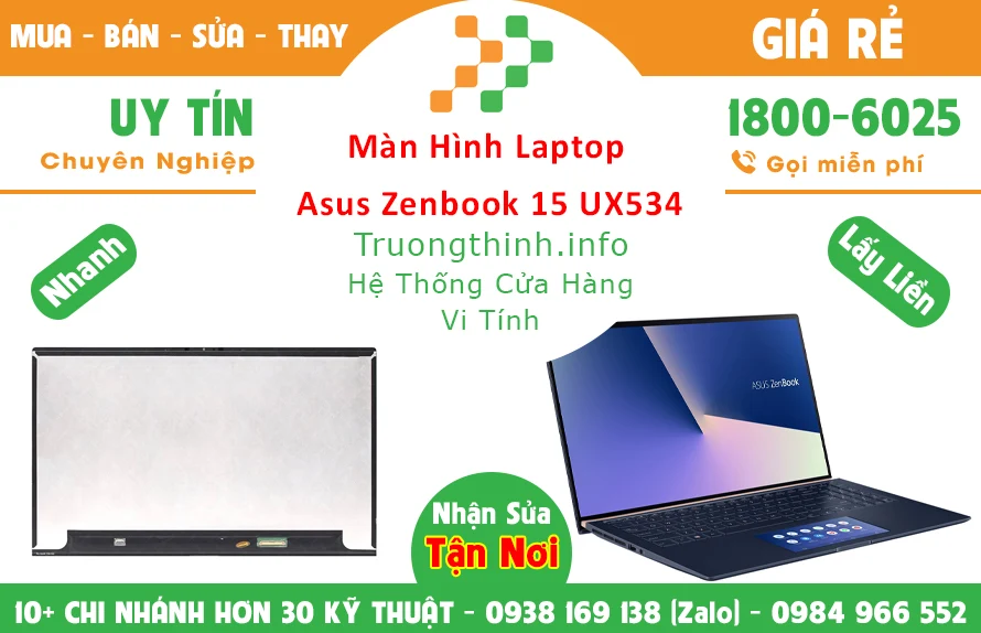 Màn Hình Laptop Asus Zenbook 15 UX534 Chính Hãng