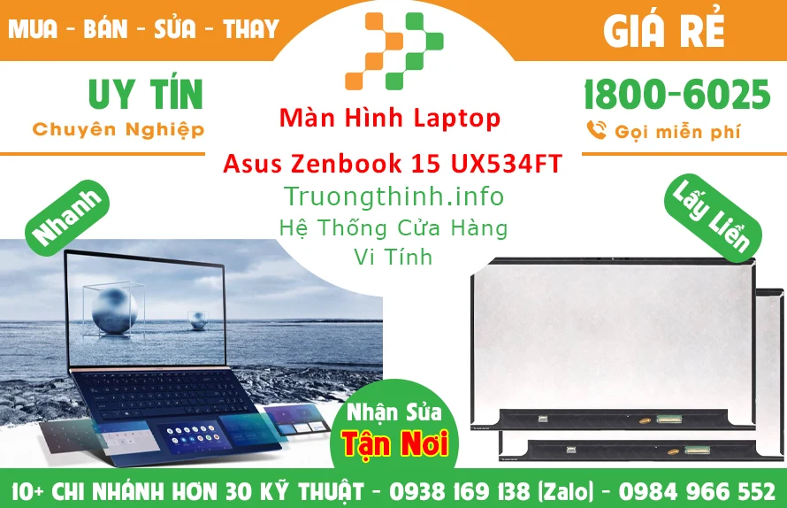 Màn Hình Laptop Asus Zenbook 15 UX534FT Chính Hãng