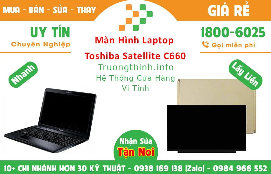 Màn Hình Laptop Toshiba Satellite C660 Chính Hãng