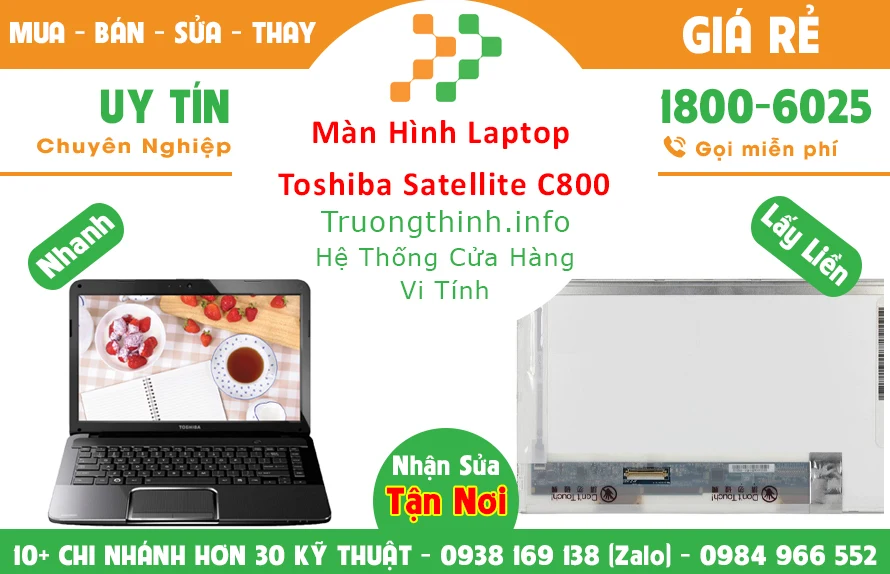 Màn Hình Laptop Toshiba Satellite C800 Chính Hãng