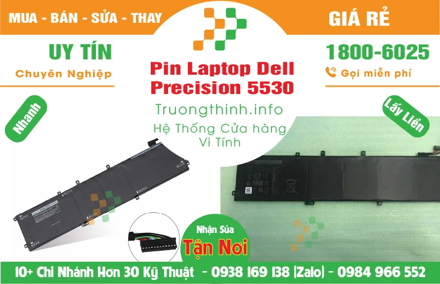 Mua Bán Pin Laptop Dell Precision 5530 Giá Rẻ | Vi Tính Trường Thịnh