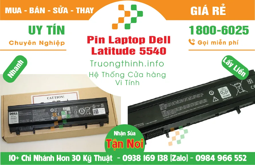 Mua Bán Pin Laptop Dell Latitude 5540 - Laptop Giá Rẻ | Vi Tính Trường Thịnh