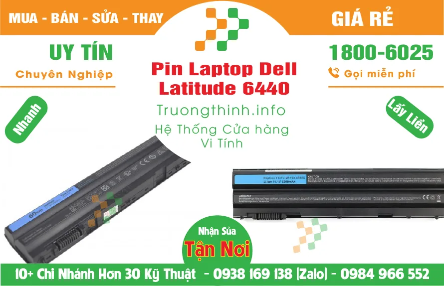 Mua Bán Pin Laptop Dell Latitude 6440 Giá Rẻ | Vi Tính Trường Thịnh