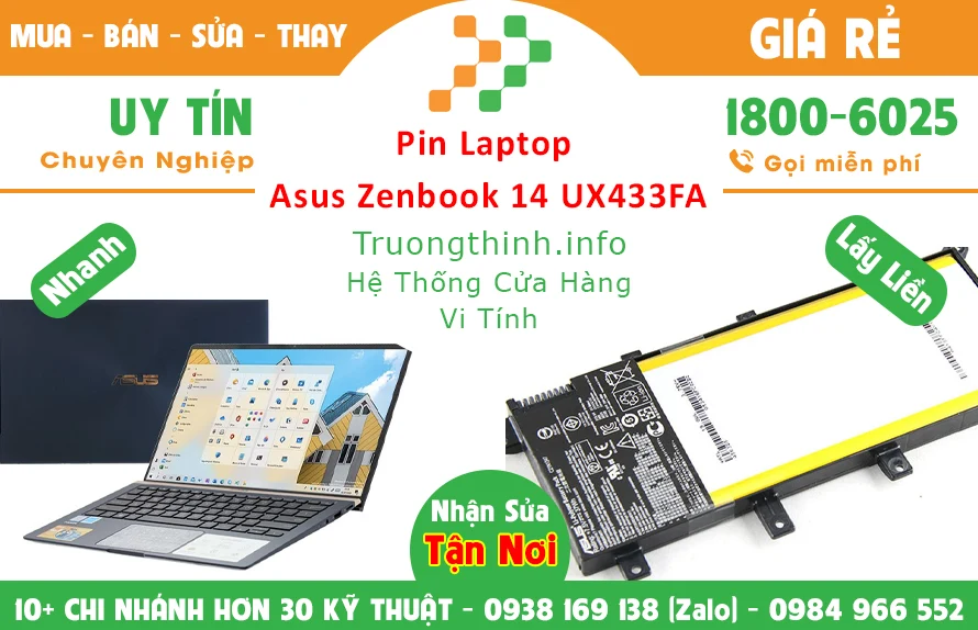 Pin Laptop Asus Zenbook 14 ux450 Chính Hãng