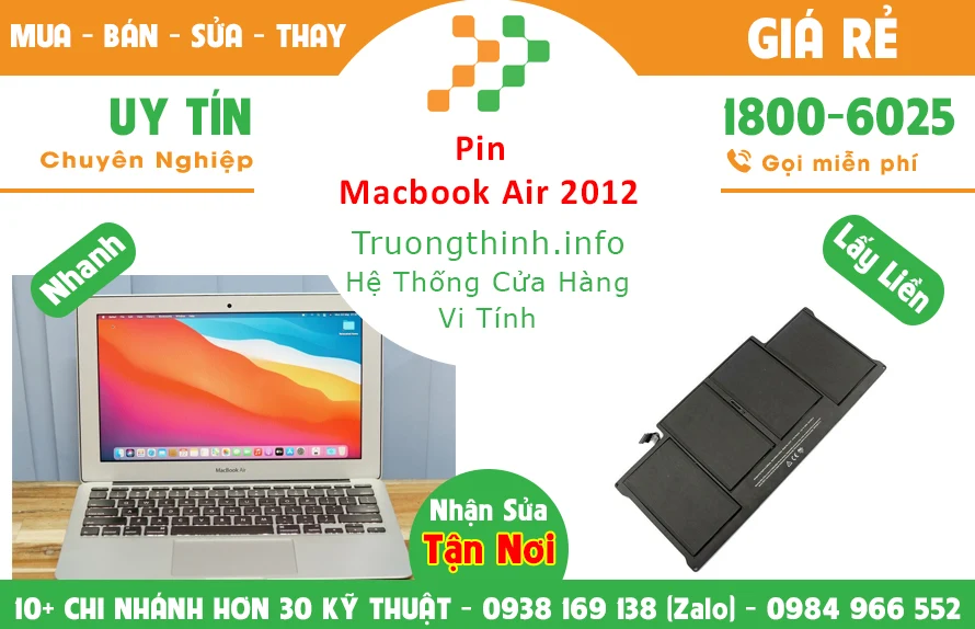 Bán Pin Macbook Air 2012