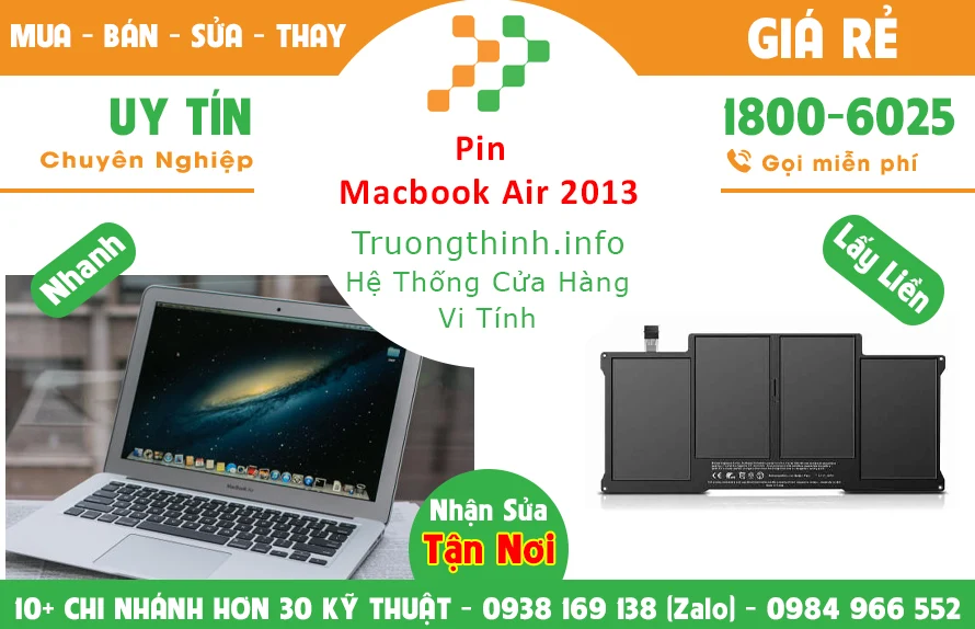 Bán Pin Macbook Air 2013