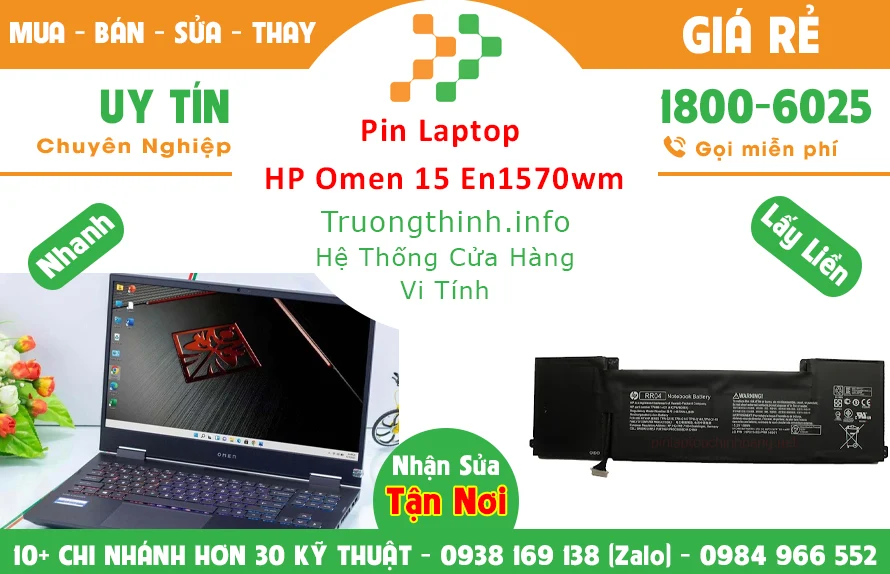 Bán Pin Laptop HP Omen 15 En1570wm Chính Hãng Giá Rẻ