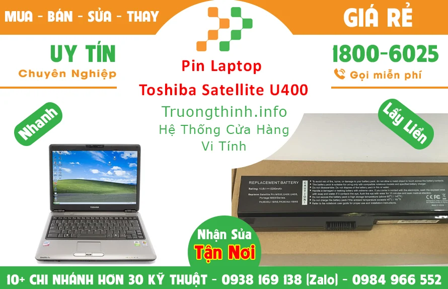 Pin Laptop Toshiba Zenbook 14 ux450 Chính Hãng