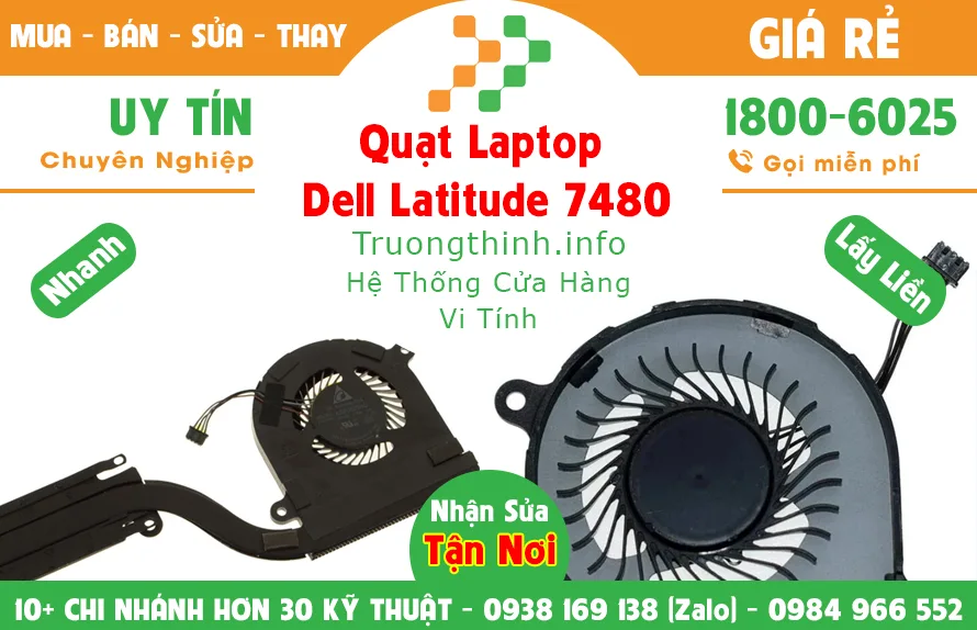 Quạt Laptop Dell Latitude 7480 | Vi Tính Trường Thịnh