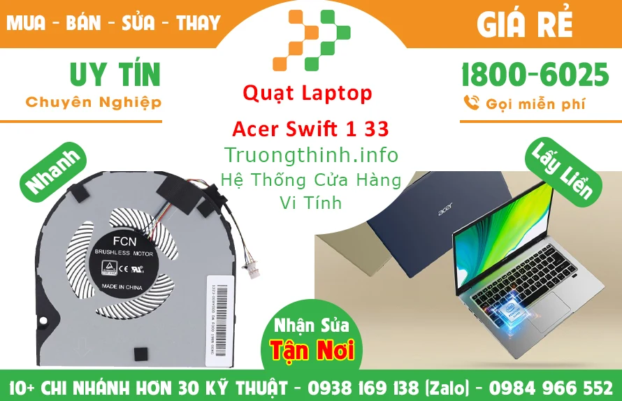 Thay Quạt Laptop Acer Swift 1 Sf114 33