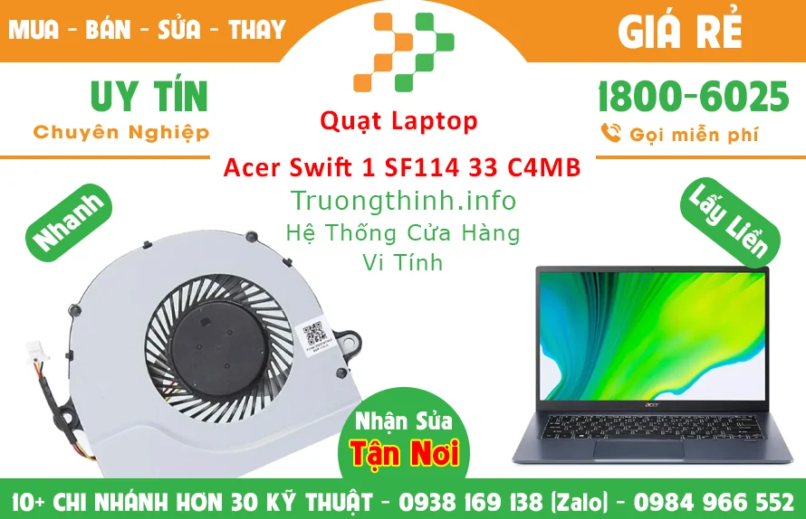 Thay Quạt Laptop Acer Swift 1 SF114 34 C4MB