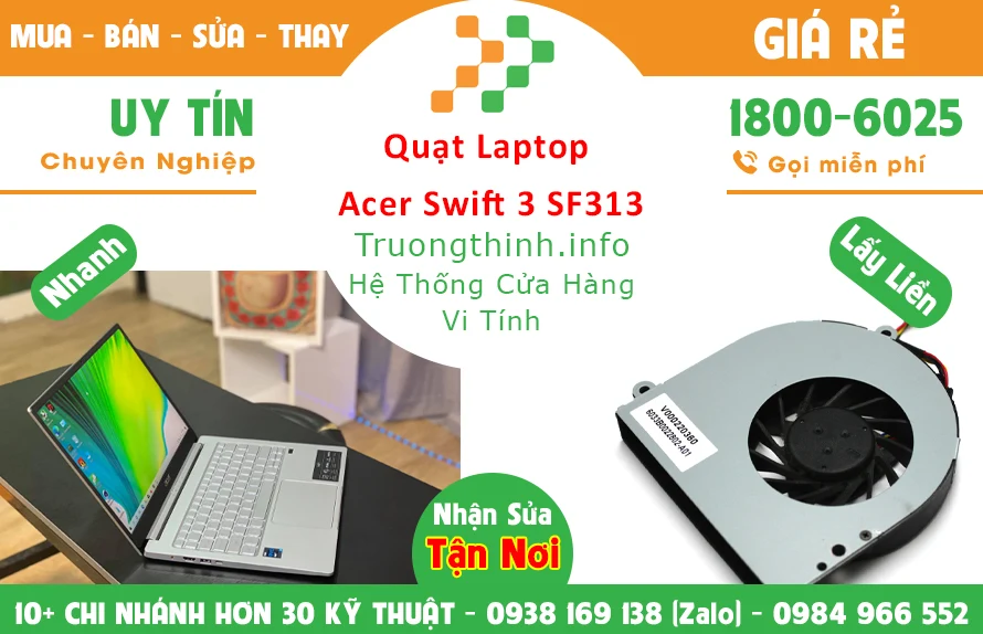 Thay Quạt Laptop Acer Swift 3 SF313