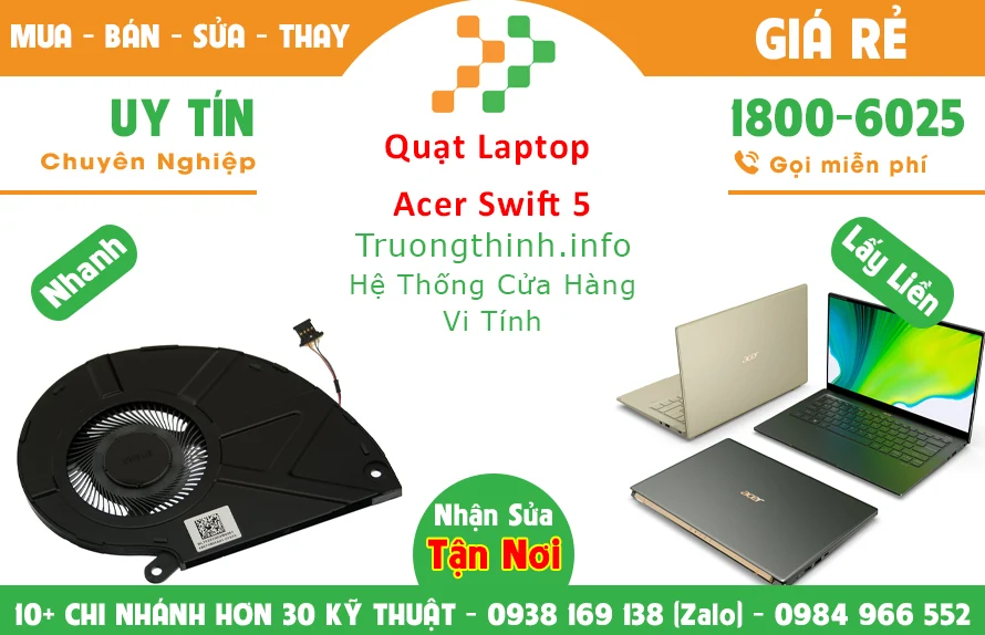 Thay Quạt Laptop Acer Swift 5