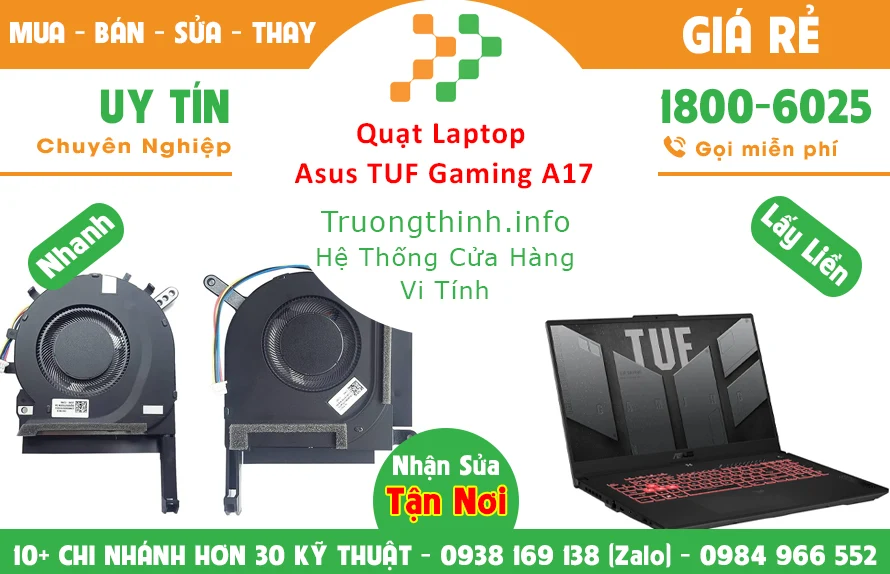 Quạt Laptop Asus Tuf Gaming A17 Chính Hãng Giá Rẻ