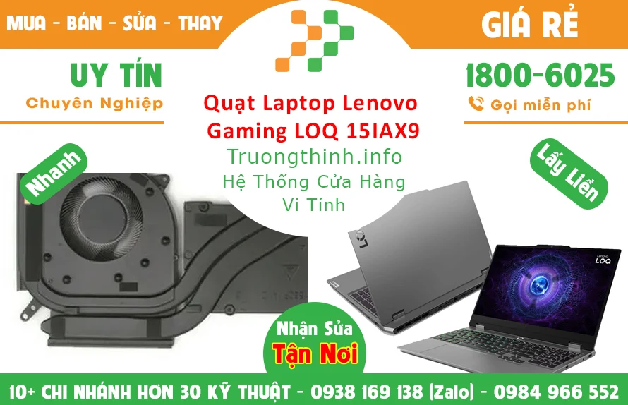 Thay Quạt Laptop Lenovo LOQ 15IAX9