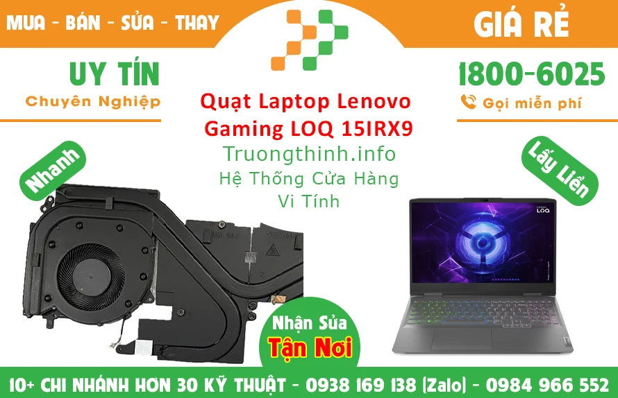 Thay Quạt Laptop Lenovo LOQ 15IRX9