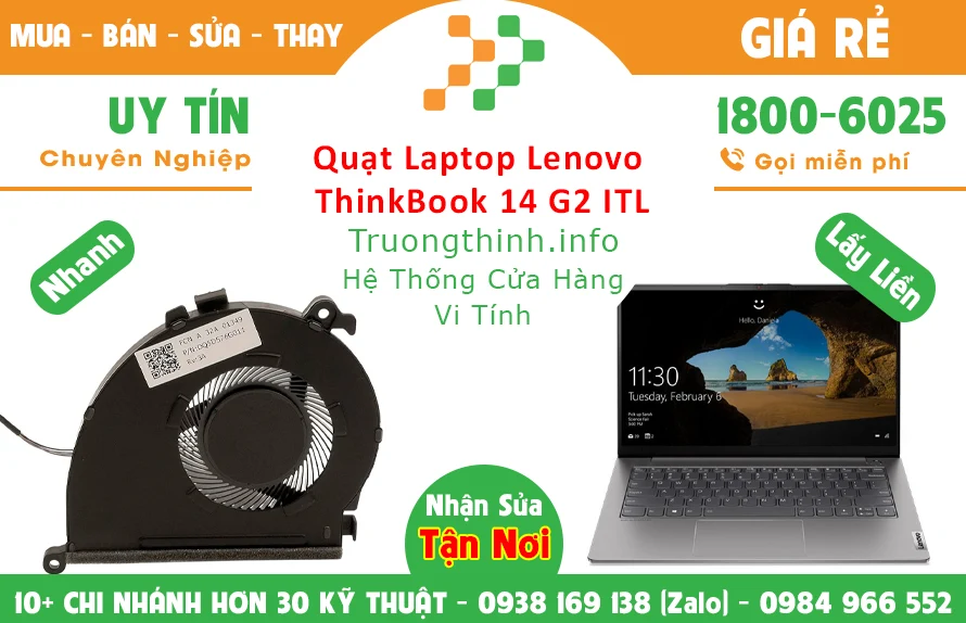 Thay Quạt Laptop Lenovo ThinkBook 14 G2 ITL