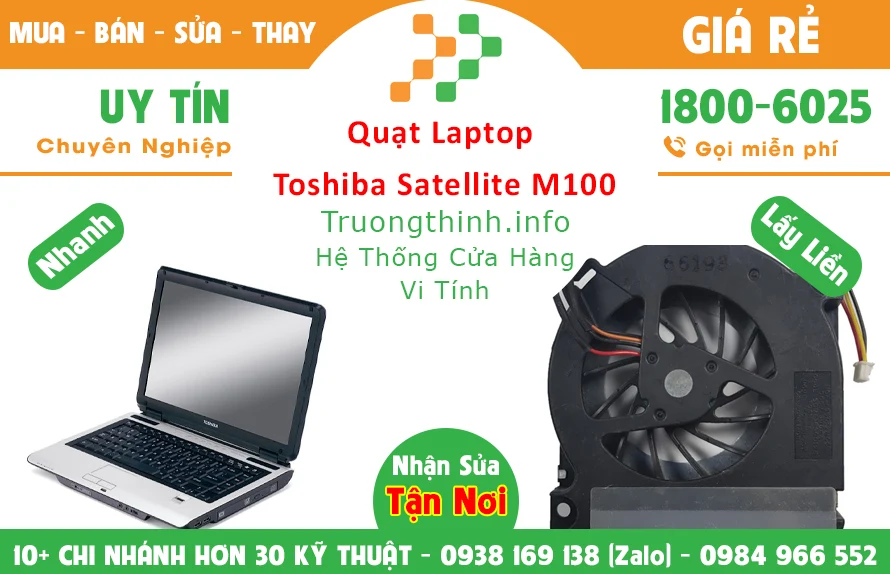 Quạt Laptop Toshiba Satellite M100 Chính Hãng Giá Rẻ