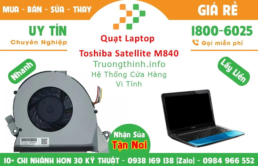 Quạt Laptop Toshiba Satellite M840 Chính Hãng Giá Rẻ