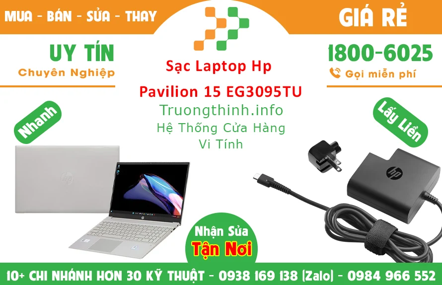 Sạc Laptop HP Pavilion 15 EG3095TU Chính Hãng Giá Rẻ