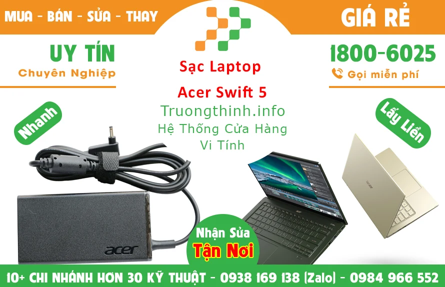 Sạc Laptop Acer Swift 5 Chính Hãng Giá Rẻ