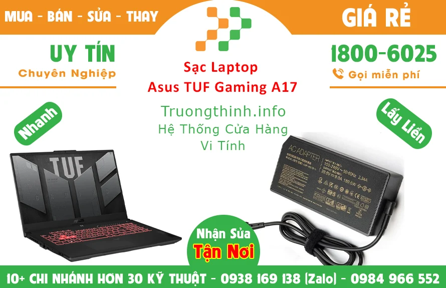 Sạc Laptop Asus Tuf Gaming A17 Chính hãng