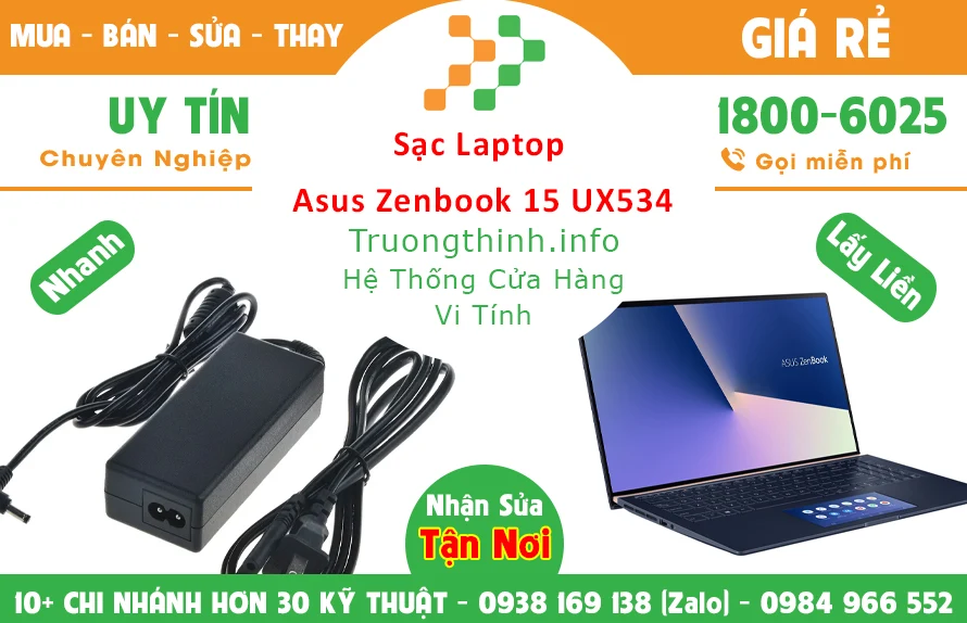 Sạc Laptop Asus Zenbook 15 UX534 Chính hãng