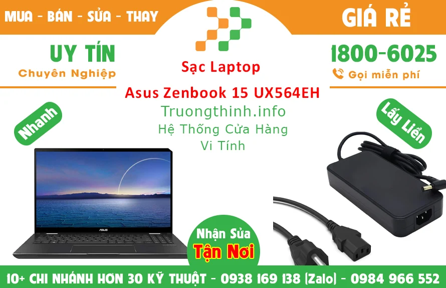 Sạc Laptop Asus Zenbook 15 UX564EH Chính hãng