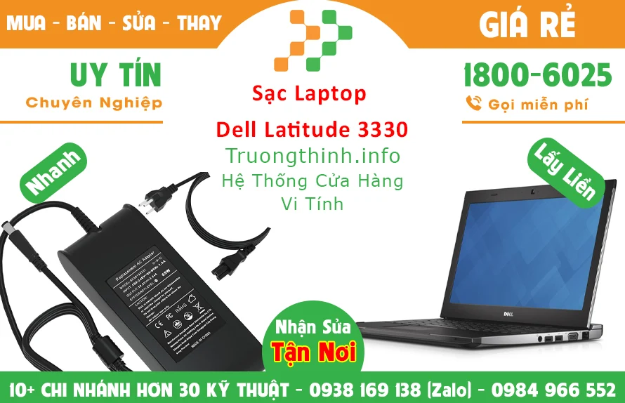 Sạc Laptop Dell Latitude 3330 Chính Hãng Giá Rẻ