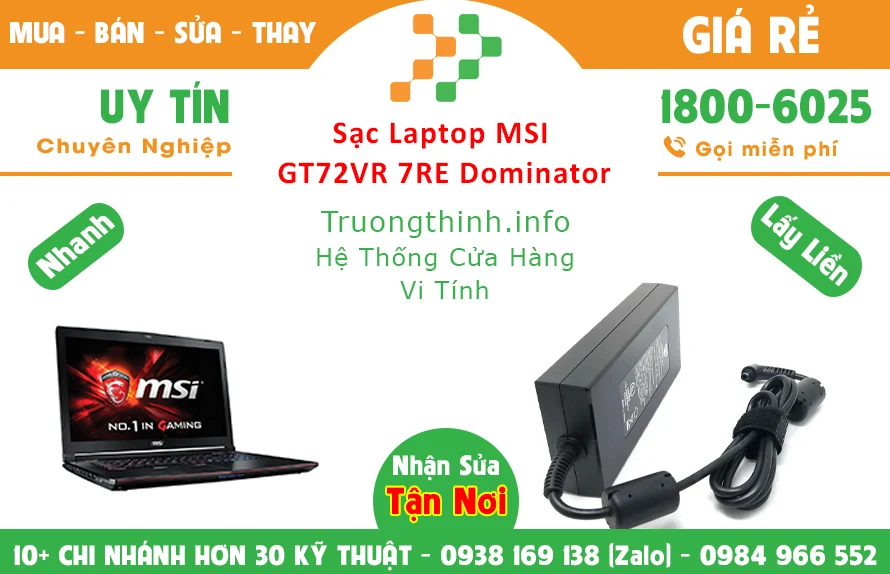 Địa chỉ bán Sạc Laptop Msi GT72VR 7RE Dominator