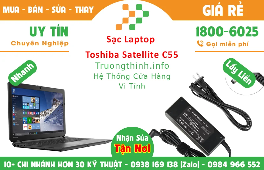 Sạc Laptop Toshiba Satellite C55 Chính hãng