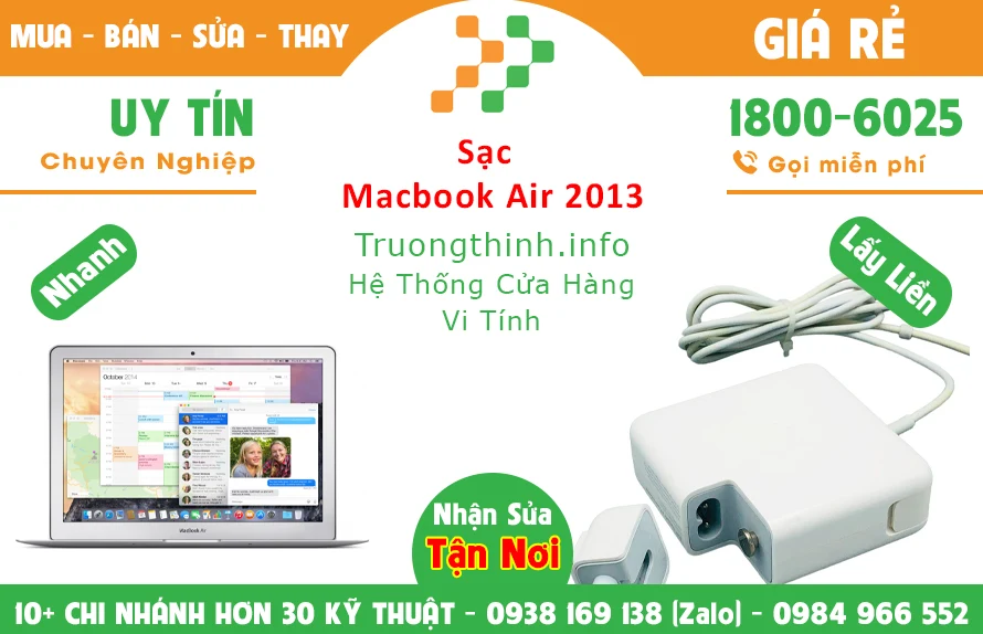 Sạc Macbook Air 2013