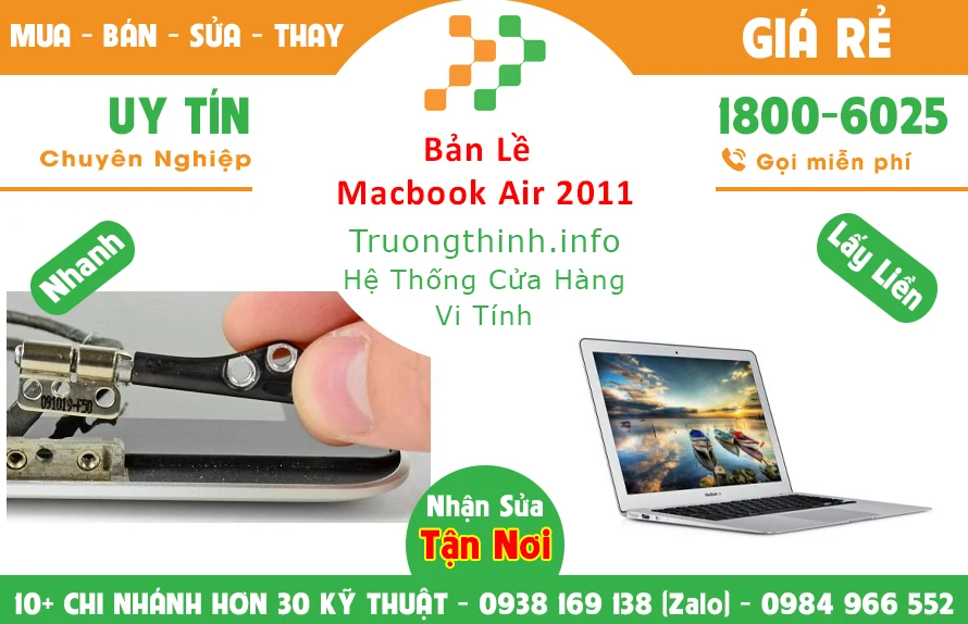 Thay Bản lề Macbook Air 2011