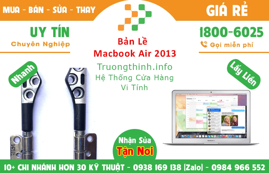 Bán Bản lề Macbook Air 2013