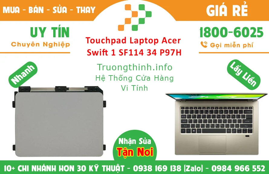 TouchPad Laptop Acer Swift 1 SF114 34 P97H