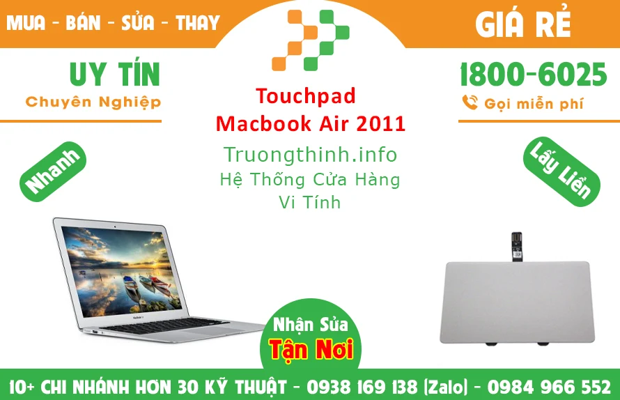 Thay TouchPad Macbook Air 2011