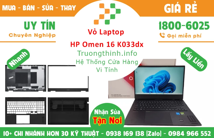 Thay Vỏ Laptop HP Omen 16 K0033dx