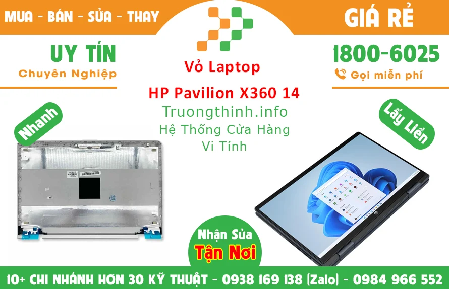 Vỏ Laptop HP Pavilion X360 14