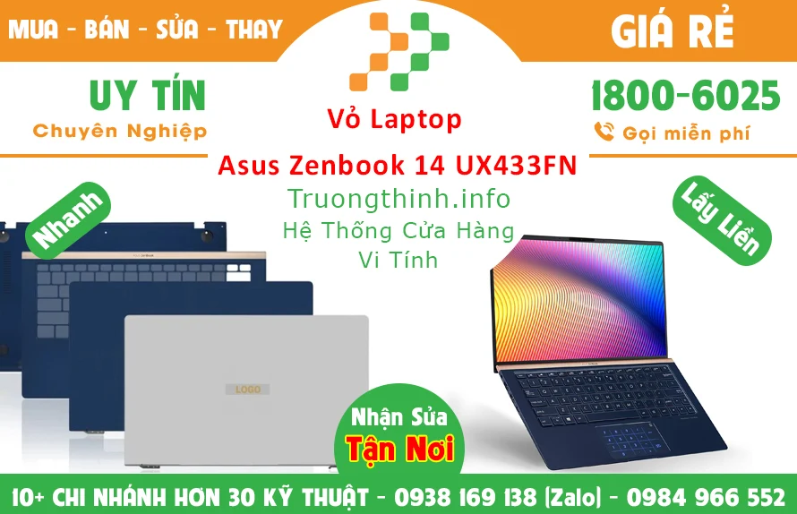 Vỏ Laptop Asus Zenbook 14 UX433FN Chính Hãng