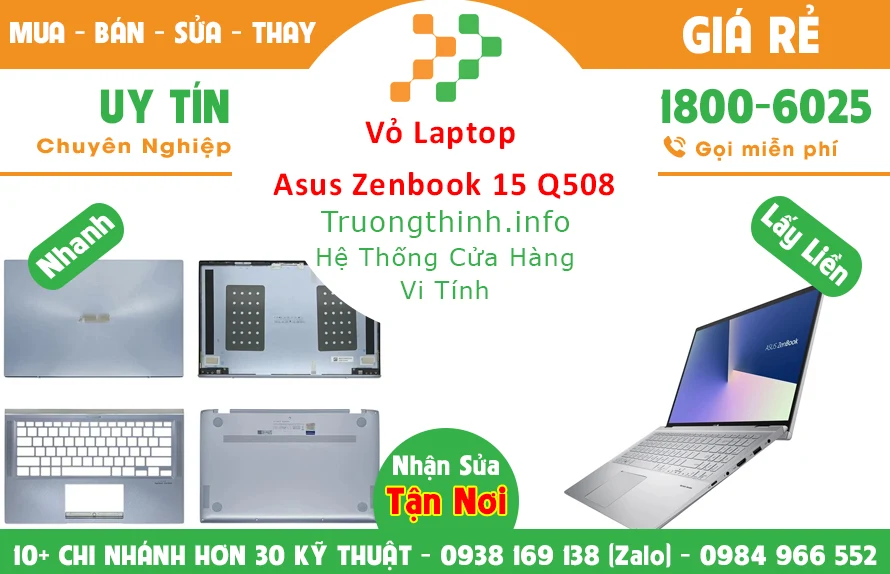 Vỏ Laptop Asus Zenbook 15 Q508 Chính Hãng