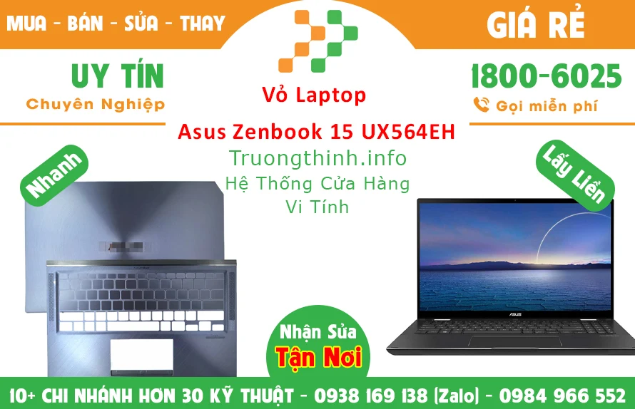 Vỏ Laptop Asus Zenbook 15 UX564EH Chính Hãng