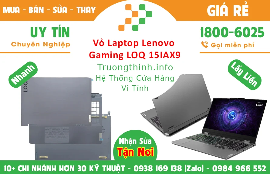 Thay Vỏ Laptop Lenovo LOQ 15IAX9