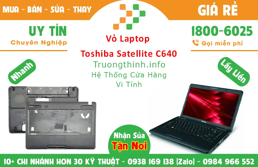 Vỏ Laptop Toshiba Satellite C640 chính hãng giá rẻ