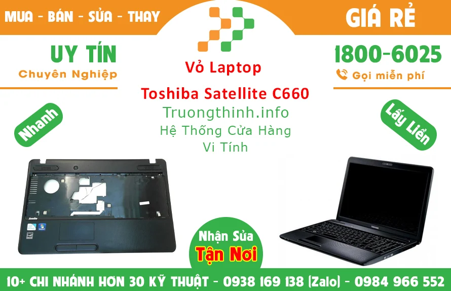 Vỏ Laptop Toshiba Satellite C660 chính hãng giá rẻ