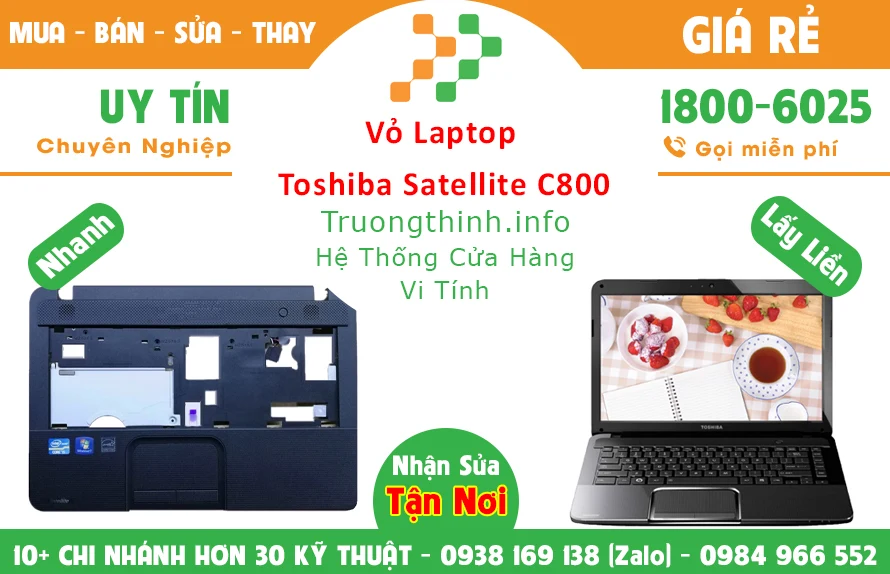 Vỏ Laptop Toshiba Satellite C800 chính hãng giá rẻ