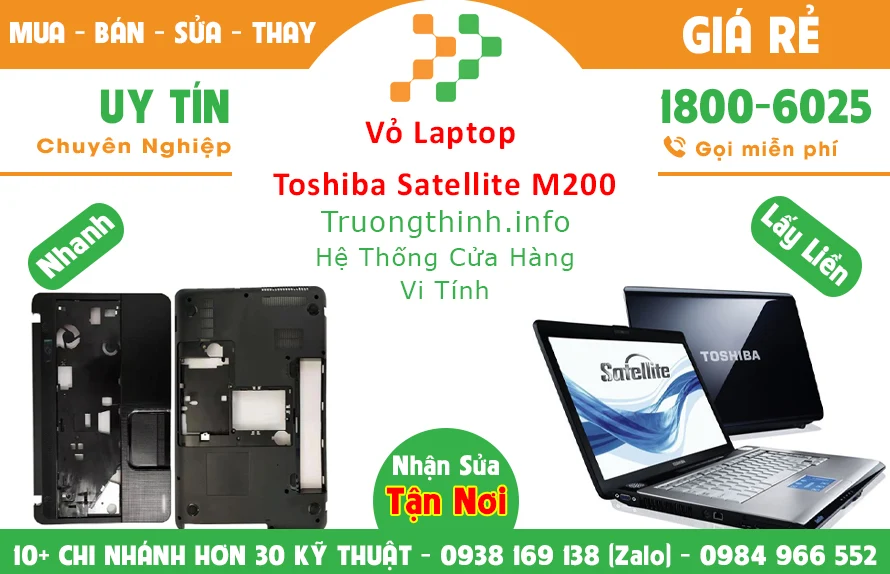 Vỏ Laptop Toshiba Satellite M200 chính hãng giá rẻ