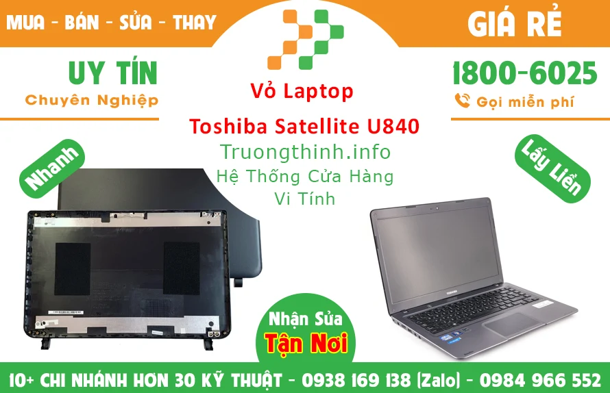 Vỏ Laptop Toshiba Satellite U840 chính hãng giá rẻ