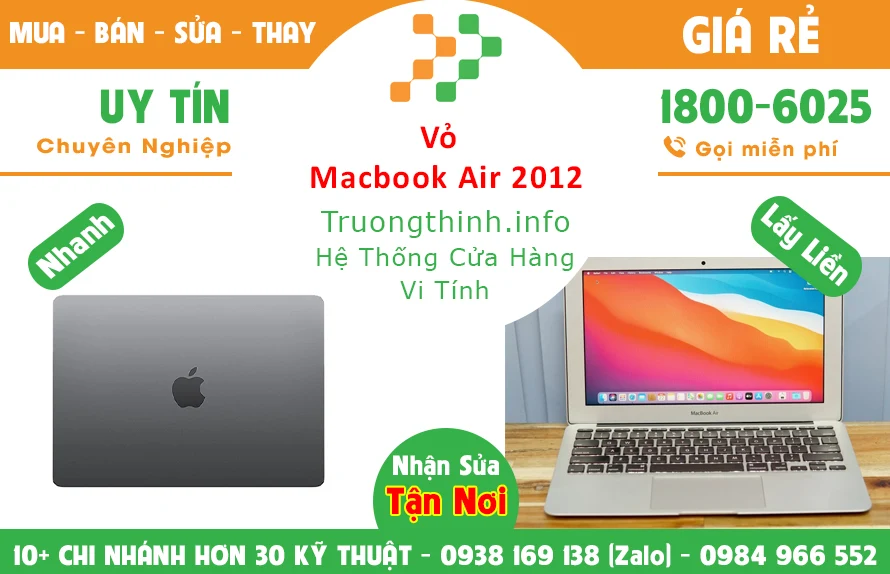 Địa Chỉ Vỏ Macbook Air 2012